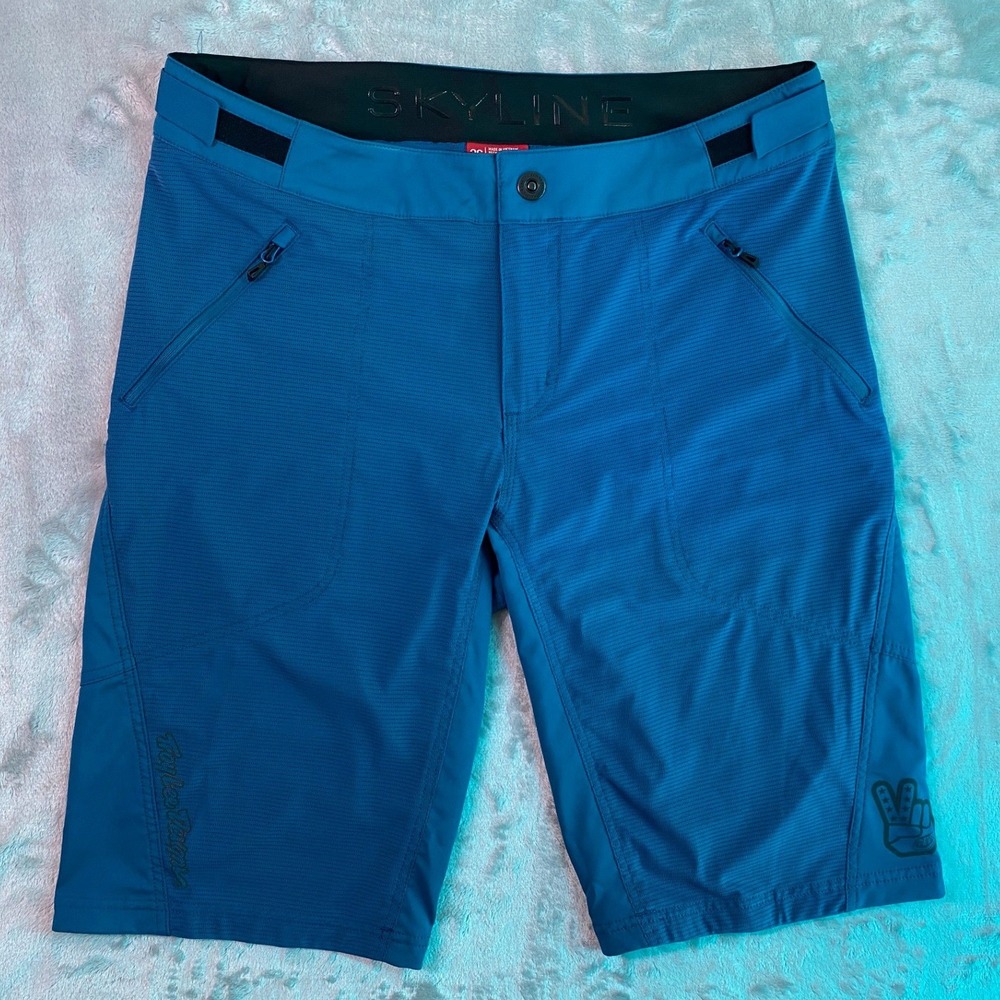 Troy Lee Designs Skyline Air MTB Shorts Mens 36 Blue Mountain Bike Cycling Trail